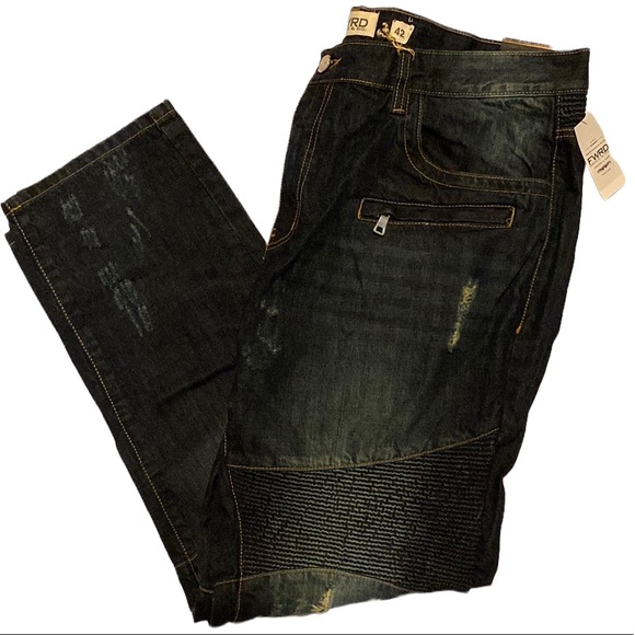 Ripped Bikers Pants w/Zippers - Picture 1 of 2